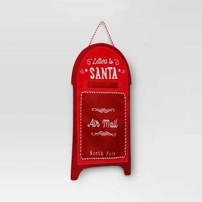 21" Christmas Santa's Mailbox Wall Hanging Decor - Wondershop™ 2 21" Christmas Santa's Mailbox Wall Hanging Decor - Wondershop™ - Image 2