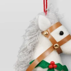Christmas Wool Horse Head Ornament White - Wondershop™ -Christmas Sale Store GUEST 0b977b90 5e29 4736 b7d0 aeb005dfc604