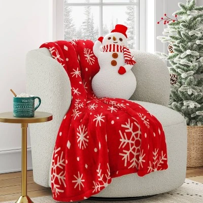 18" Christmas Snowman Pillow - Wondershop™ 1 18" Christmas Snowman Pillow - Wondershop™