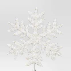 13.5" Pre-lit Snowflake Christmas Warm White LED Lights Tree Topper - Wondershop™ -Christmas Sale Store GUEST 0bd112e4 70c9 43ea b229 b1bbe00d4d17