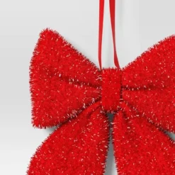 6.5" Christmas Tinsel Bow Ornament Red - Wondershop™ 3 6.5" Christmas Tinsel Bow Ornament Red - Wondershop™ -Christmas Sale Store GUEST 0e3ebee8 c063 4713 bf0b e387dd2cd506