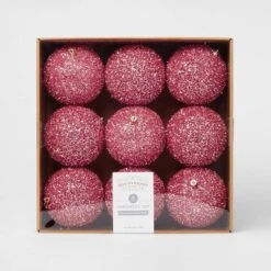 9pc Tinsel Ball Christmas Tree Ornament Set - Wondershop™ -Christmas Sale Store GUEST 1041cffc e6c8 4e2c 8cdc 89b2c9d9a79a