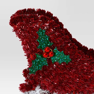 Christmas Tinsel Sleigh Red - Wondershop™ 3 Christmas Tinsel Sleigh Red - Wondershop™ - Image 3