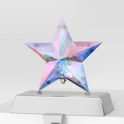 2pk Christmas Lit Iridescent Star Stocking Holder - Wondershop™ -Christmas Sale Store GUEST 162c2836 a0eb 47c6 ace9 240717dbcac8