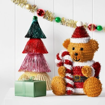 Christmas Tinsel Teddy Bear - Wondershop™ 1 Christmas Tinsel Teddy Bear - Wondershop™