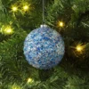 4" Christmas Chunkey Glitter Ball Ornament Dark Blue - Wondershop™ -Christmas Sale Store GUEST 16e16b9e 763d 4073 8f50 02aaa55d7a68
