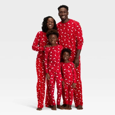 Toddler Santa Print Ribbed Long Sleeve Shirt And Pants Holiday Matching Family Pajama Set - Wondershop™ Red 4 Toddler Santa Print Ribbed Long Sleeve Shirt And Pants Holiday Matching Family Pajama Set - Wondershop™ Red - Image 4