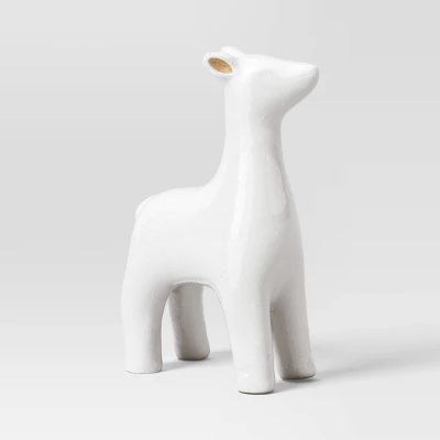 3ct Christmas Ceramic Deer Decor Set White- Wondershop™ 4 3ct Christmas Ceramic Deer Decor Set White- Wondershop™ - Image 4