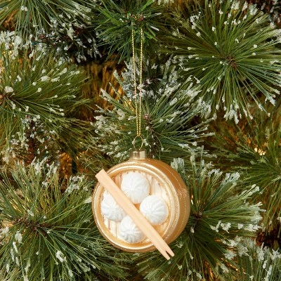 4" Glass Steamed Buns Christmas Tree Ornament - Wondershop™ 1 4" Glass Steamed Buns Christmas Tree Ornament - Wondershop™