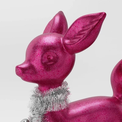 Christmas Plastic Deer Decor Pink - Wondershop™ 2 Christmas Plastic Deer Decor Pink - Wondershop™ - Image 2