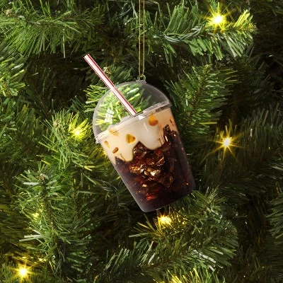 Christmas Glass Iced Coffee Ornament - Wondershop™ 1 Christmas Glass Iced Coffee Ornament - Wondershop™