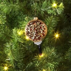 Christmas Glass Pizza Ornament - Wondershop™