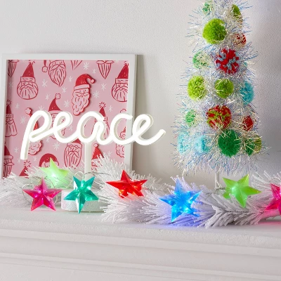 10ct LED Dewdrop Star Christmas Indoor Outdoor Novelty String Lights Multicolor With Clear Wire - Wondershop™ 1 10ct LED Dewdrop Star Christmas Indoor Outdoor Novelty String Lights Multicolor With Clear Wire - Wondershop™