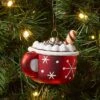 Glass Hot Cocoa Mug Christmas Tree Ornament Red - Wondershop™: Whipped Cream Detail, Indoor Decoration -Christmas Sale Store GUEST 29575f72 b51a 4358 a9dc 0d3f4ba33178
