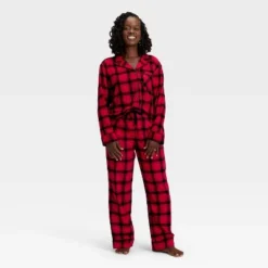 Women's Plaid Flannel Long Sleeve Shirt And Pants Holiday Matching Family Pajama Set - Wondershop™ Red/Black 8 Women's Plaid Flannel Long Sleeve Shirt And Pants Holiday Matching Family Pajama Set - Wondershop™ Red/Black -Christmas Sale Store GUEST 2a4a105e 1d01 428d 95d8 1ac14f3375fd
