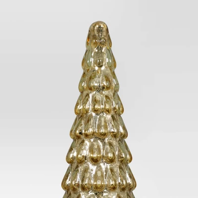 15" Christmas Mercury Glass Tiered Classic Tree Decor - Wondershop™ 3 15" Christmas Mercury Glass Tiered Classic Tree Decor - Wondershop™ - Image 3