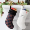 20" Christmas Plaid Stocking With Cuff Dark Blue - Wondershop™ -Christmas Sale Store GUEST 2ae4f8dd dbba 4c38 8009 f83635560c90