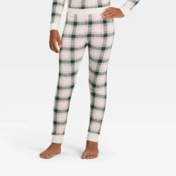 Kids' Plaid Ribbed Long Sleeve Shirt And Pants Holiday Matching Family Pajama Set - Wondershop™ Cream -Christmas Sale Store GUEST 2e106868 ab02 4145 a7ec fcbf94754562
