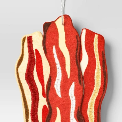 Christmas Fabric Bacon Ornament- Wondershop™ 2 Christmas Fabric Bacon Ornament- Wondershop™ - Image 2