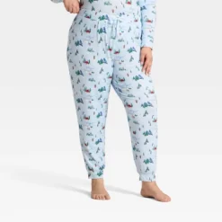Women's "Tis The Ski-son!" Cozy Knit Holiday Matching Family Pajama Pants - Wondershop™ Blue -Christmas Sale Store GUEST 3241ad11 69f9 49c7 946e 89476b1648dc