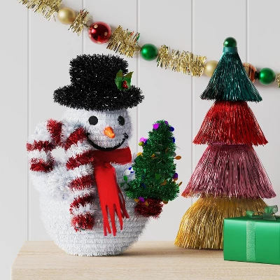 Christmas Tinsel Snowman - Wondershop™ 1 Christmas Tinsel Snowman - Wondershop™