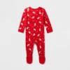 Baby Santa Print Ribbed Holiday Matching Family Footed Pajama - Wondershop™ Red -Christmas Sale Store GUEST 35c7b1b0 33e8 46f7 8103 1016271a9b4b