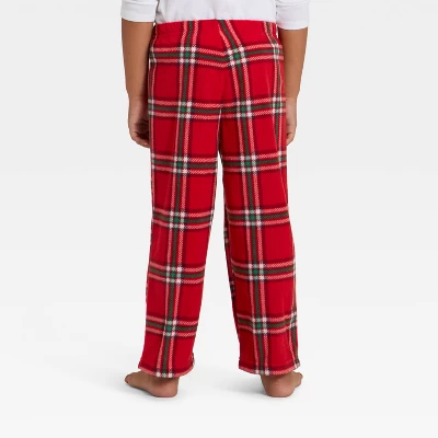 Toddler Plaid Microfleece Holiday Matching Family Pajama Pants - Wondershop™ Red 2 Toddler Plaid Microfleece Holiday Matching Family Pajama Pants - Wondershop™ Red - Image 2