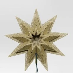 12" Lit-Plastic Gold Glitter Starburst Clear Incandescent Lights Christmas Tree Topper - Wondershop™ 5 12" Lit-Plastic Gold Glitter Starburst Clear Incandescent Lights Christmas Tree Topper - Wondershop™ -Christmas Sale Store GUEST 3e700198 ec69 45ed bc47 fc314fc911da