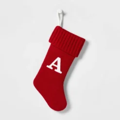 Knit Monogram Christmas Stocking Red - Wondershop™ -Christmas Sale Store GUEST 4025d7f9 cf48 4e95 84f2 330b0ef1dd03