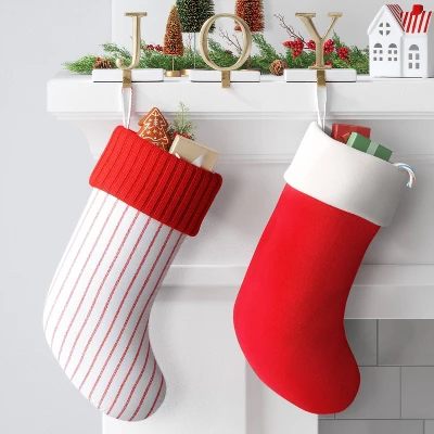 20" Woven Stripes Stocking - Wondershop™ 1 20" Woven Stripes Stocking - Wondershop™