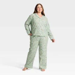 Women's Gingerbread Striped Flannel Long Sleeve Shirt And Pants Holiday Matching Family Pajama Set - Wondershop™ Cream 9 Women's Gingerbread Striped Flannel Long Sleeve Shirt And Pants Holiday Matching Family Pajama Set - Wondershop™ Cream -Christmas Sale Store GUEST 452d34a8 89bc 4dca 9ea4 20e4667d8cf9