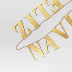 6' Wood 'Feliz Navidad' Christmas Word Garland Gold - Wondershop™: Horizontal Ready-to-Hang Decor -Christmas Sale Store GUEST 48723e29 385f 47ed ab45 5e3a6da5c970