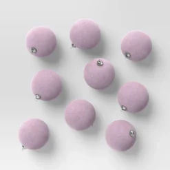 9ct 80mm Christmas Flocked Ball Ornament Set - Wondershop™ -Christmas Sale Store GUEST 4ac453ed 8da5 45a2 a4e5 e744b3e245cb