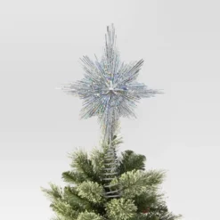 Metal Starburst With Tinsel Tree Topper - Wondershop™ -Christmas Sale Store GUEST 588f8b25 a0b6 47a9 a616 94d1ea408e14