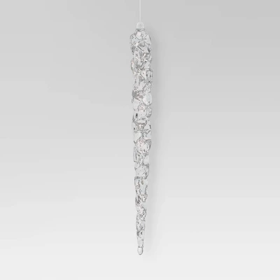 Christmas Ornament Set 10ct Acrylic Clear Icicles - Wondershop™ 3 Christmas Ornament Set 10ct Acrylic Clear Icicles - Wondershop™ - Image 3