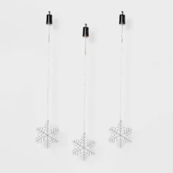 3pk Battery Operated LED Hanging Metal Snowflake Christmas Lights - Wondershop™: Indoor/Outdoor Use With Timer -Christmas Sale Store GUEST 5b52d8b2 04a3 42b1 b48e 745b135e8b89