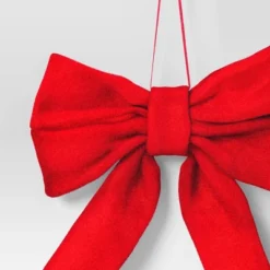6.5" Christmas Velvet Bow Ornament Red - Wondershop™ -Christmas Sale Store GUEST 5d17d1fe cf3b 4c4e 9e15 239ed9205e98