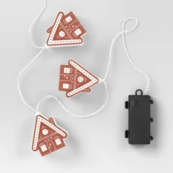 8ct LED Battery Operated Christmas Gingerbread Houses Novelty String Lights Warm White With Clear Wire - Wondershop™ -Christmas Sale Store GUEST 5d196f6d 1b3d 42c8 a982 527d8e1224dc
