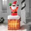 6' LED Animated Santa In Chimney Christmas Inflatable Decoration Red - Wondershop™: Festive Outdoor Display With Lights -Christmas Sale Store GUEST 5e31b910 316c 4b95 aba6 7b365203b2b5