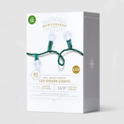 60ct LED Faceted Sphere Christmas String Lights With Green Wire - Wondershop™ 9 60ct LED Faceted Sphere Christmas String Lights With Green Wire - Wondershop™ -Christmas Sale Store GUEST 6071f337 6a42 4de4 b03e 8c1e76a736ac