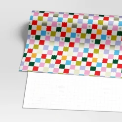 30” 25 Sq Ft Christmas Roll Wrap Multi-Colored Check - Wondershop™ -Christmas Sale Store GUEST 63b80078 7887 4b5e 9fca 5d8e3a1b21f3