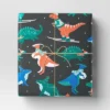 30" 50 Sq Ft Christmas Roll Wrap Dinosaurs On Black - Wondershop™ -Christmas Sale Store GUEST 6566b0e9 3bb7 4439 9df8 b370ea671fd5