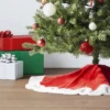 Christmas Plush With Fur Trim Tree Skirt Red And White - Wondershop™ -Christmas Sale Store GUEST 656963fe 3084 44a7 a9da 2d1862a758ce