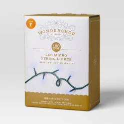 9.5' 3mm 100ct LED Micro Christmas String Lights With Green Wire - Wondershop™ -Christmas Sale Store GUEST 65eb7382 a1ce 4494 a190 1be6ffcda734