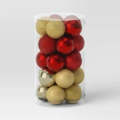 25ct Round Mini Christmas Tree Ornament Set - Wondershop™ -Christmas Sale Store GUEST 66fc613e af01 450c 9284 79fd9f046e94