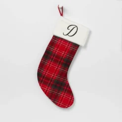 20" Plaid Monogram Christmas Holiday Stocking With Faux Fur Cuff Red/Green/White - Wondershop™ 25 20" Plaid Monogram Christmas Holiday Stocking With Faux Fur Cuff Red/Green/White - Wondershop™ -Christmas Sale Store GUEST 6930a560 ae47 43b4 98c0 6f29304a5ebb