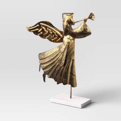 Christmas Metal Gold Angel Decor - Wondershop™ 2 Christmas Metal Gold Angel Decor - Wondershop™ - Image 2