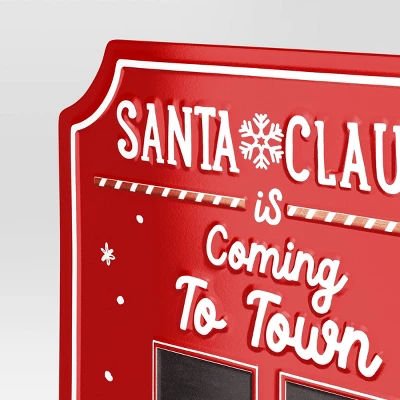 Christmas Santa Claus Is Coming To Town Countdown Sign - Wondershop™ 3 Christmas Santa Claus Is Coming To Town Countdown Sign - Wondershop™ - Image 3