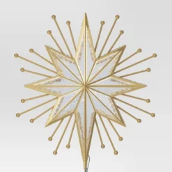 14.5" Lit-Led Gold Starburst Painted Gold Beads Warm White Lights Christmas Tree Topper - Wondershop™ 5 14.5" Lit-Led Gold Starburst Painted Gold Beads Warm White Lights Christmas Tree Topper - Wondershop™ -Christmas Sale Store GUEST 72eabfa4 95a9 4bc2 bc16 2d09b95e0a90