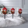 3pc Incandescent Red Metal Lantern With Greenery Christmas Novelty Path Light Clear - Wondershop™: UL Listed, Festive Outdoor Decor -Christmas Sale Store GUEST 7308c8a2 650e 4580 938b ff48ef349f9b